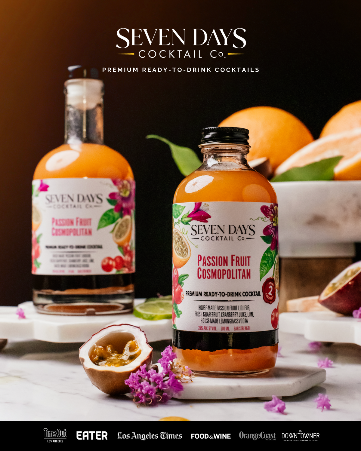 Seven Days Cocktail RTD labels
